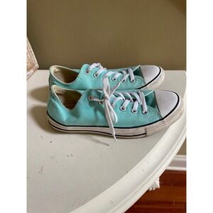 Converse Chuck Taylor All Star Low Top Mint Green Canvas Sneakers Women 9 men 7